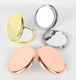 Personalized Compact Mirror- Gold, Rose Gold. Silver, Black