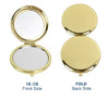 Personalized Compact Mirror- Gold, Rose Gold. Silver, Black