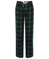 Kids Supersoft Checked Loungewear Bottoms - Navy/Green Family Christmas Matching lounge bottom