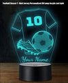 Football Soccer T -Shirt Jersey Personalized 3D Lamp Acrylic Led Light | Kids Gift | Christmas Gift