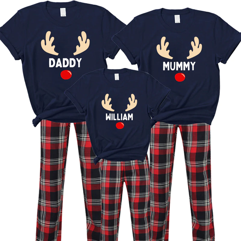 Family Christmas Reindeer Pyjama Set