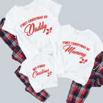 First Family Christmas Matching Pyjama T-Shirt & Bottom