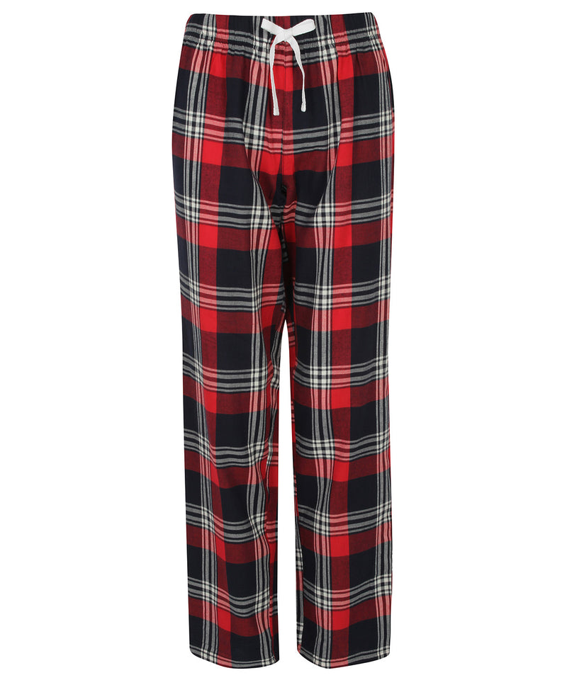 Men's Supersoft Checked Loungewear Bottoms - Red/Navy Family Christmas Matching lounge bottom