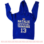 Personalised Official Teenager Hoodie