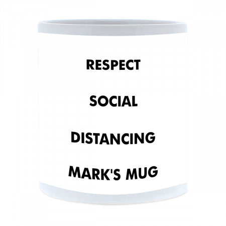 Social Distancing Mug With Right Aligned Image