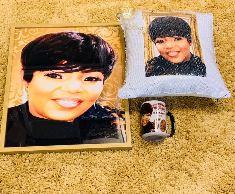 Gift Set: Frame, Cushion, Mug