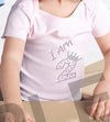 I am 2 Children's Birthday - Personalised Children's Birthday Age with Crown, Reo-Blingz sparkling Crystal design T-Shirt